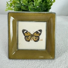 Homart Butterfly Square Ceramic Trinket Dish 