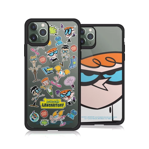 OFFICIAL DEXTER'S LABORATORY GRAPHICS BLACK SHOCKPROOF FOR APPLE iPHONE PHONES