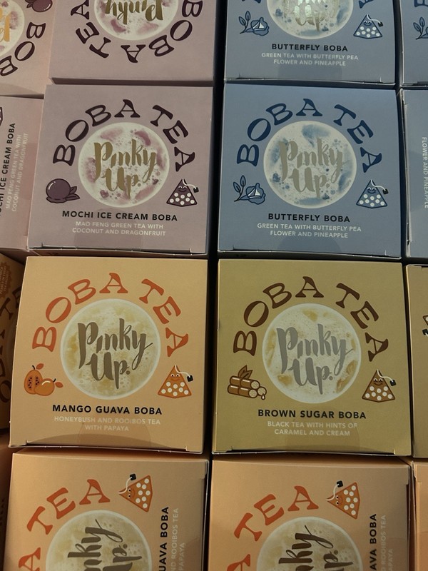 Pinky Up Boba Tea Bags 12 Per Pack, 4 different flavors together