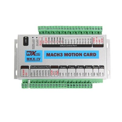 CNC Mach3 4 Axis USB Motion Control Card Mk4 Interface Breakout Board 2000khz