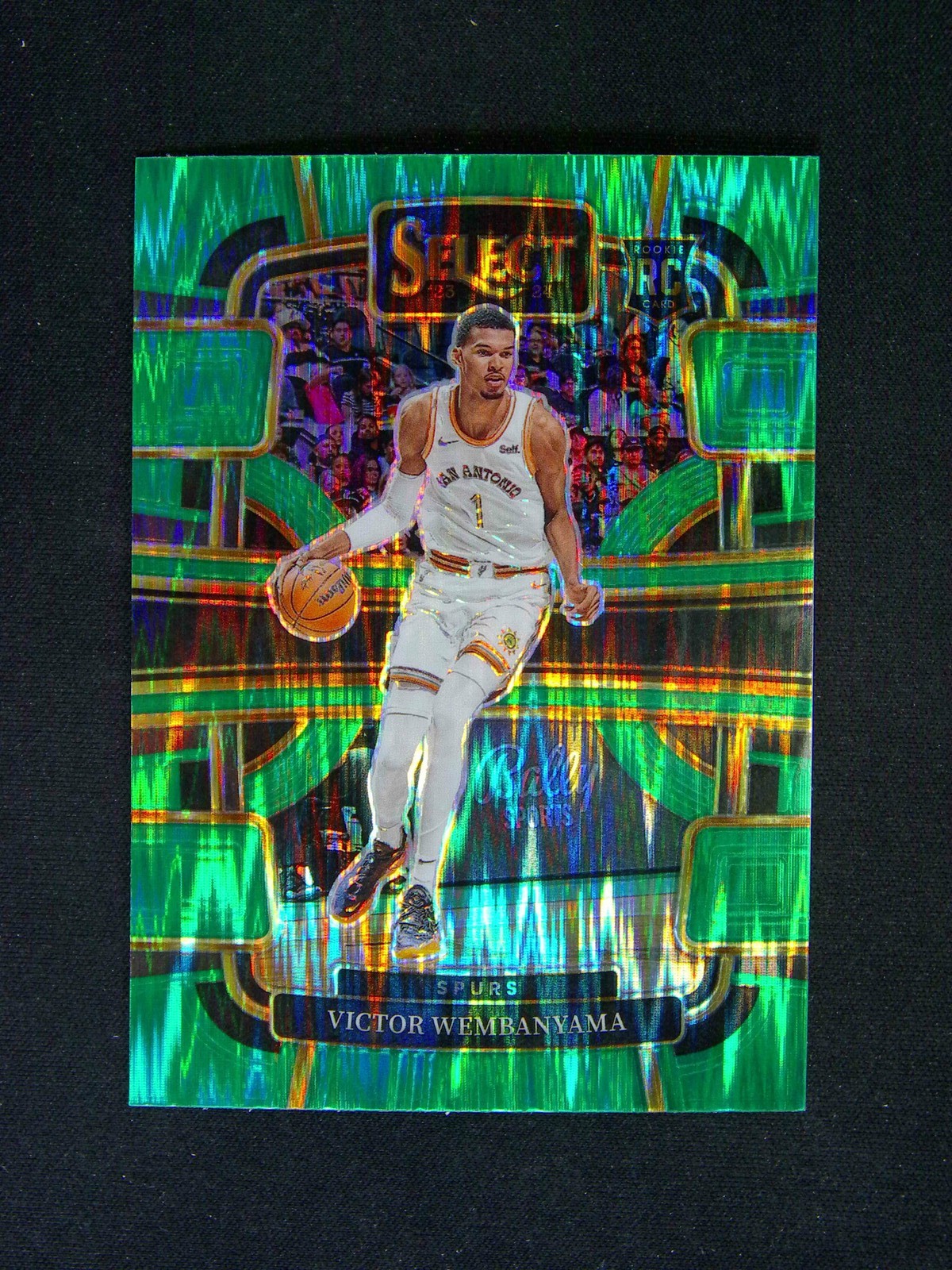 2023-24 Panini Select Victor Wembanyama #87 RC Rookie Concourse Green Shock