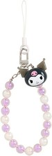 New Sanrio Kuromi Beaded Hand Strap 927694 from Japan