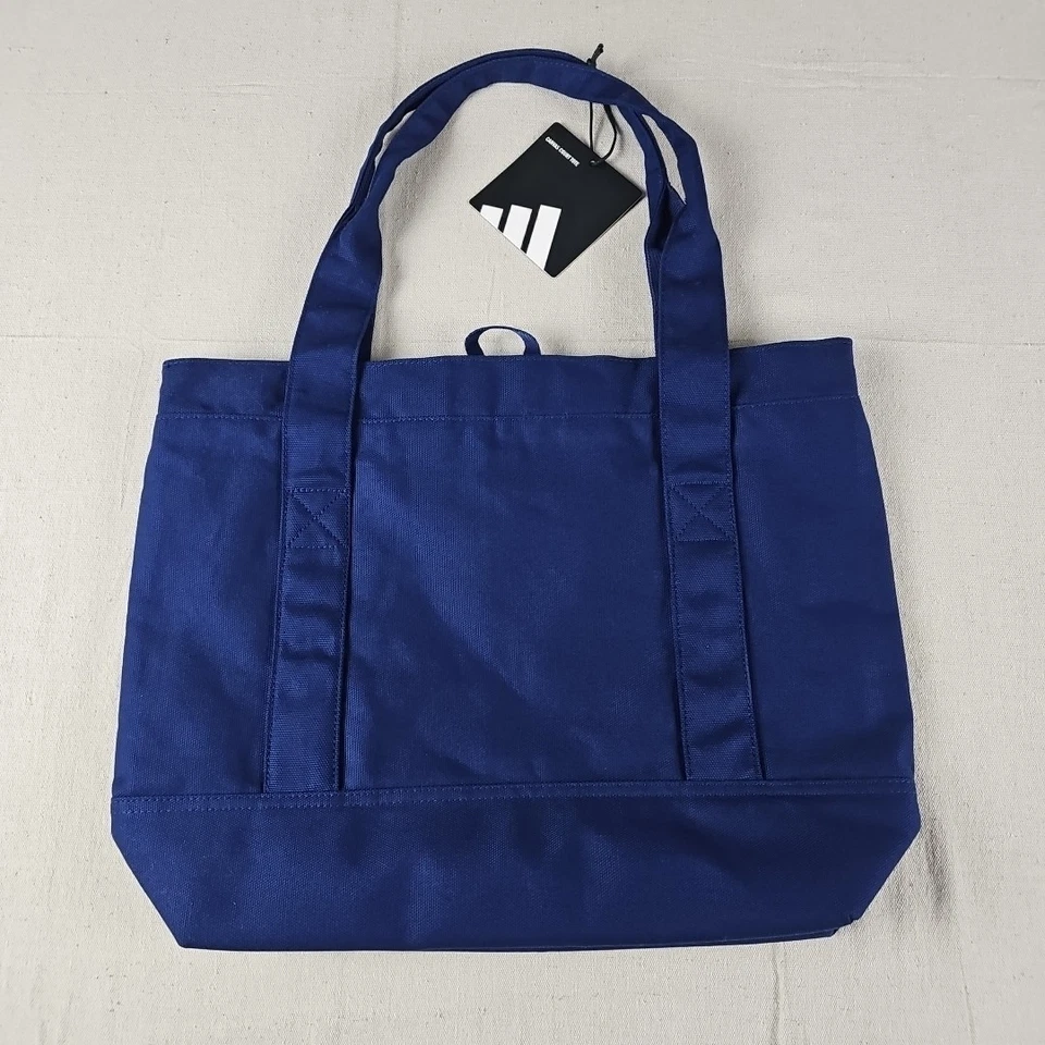 Adidas холст суда сумка с короткими ручками для женщин или мужчин темно-синий один размер Sports спортзал работы - Изображение 4 из 4
