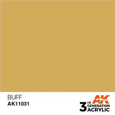 AK Interactive 3rd Gen Acrylic AK11031 Buff 17ml