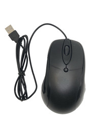 Black Wired 3D Optical Computer Mouse USB Connector