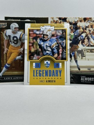 Lance Alworth 1997 Upper Deck 2008 Donruss Playoff 2017 Contenders 5-Card Lot
