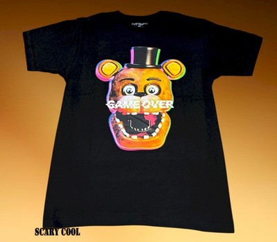 New Freddy Fazbear's Pizza Game Over Mens Vintage Throwback T-Shirt