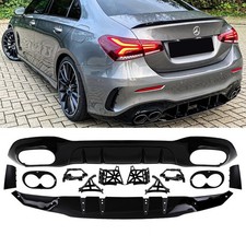Performance S Heckdiffusor passt für Mercedes W177 Limousine mit AMG-Line A45