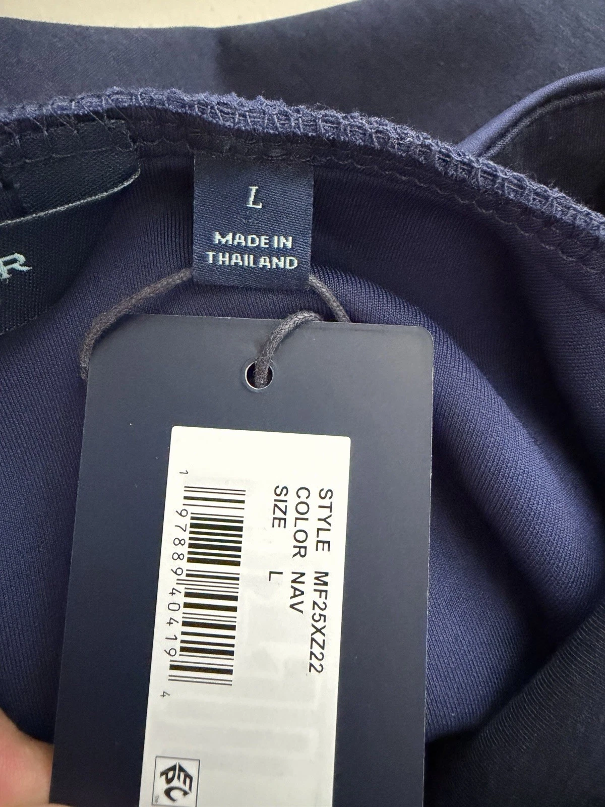 Peter Millar Winsome Hybrid Navy Pullover Hoodie Jacket MF25XZ22 Men Size Large image 7