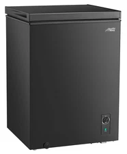 5.1 Cu Ft Chest Freezer with Removable Plastic Basket, Convertible, Black