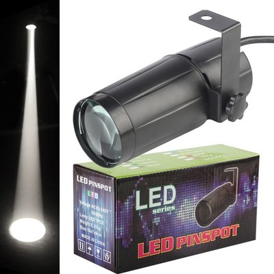 Disco Ball Spotlight - Mirror Ball Light with 3W White LED Pin Spot Light