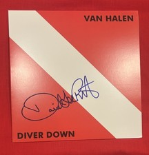 David Lee Roth VAN HALEN DIVER DOWN Vinyl Album Signed Autographed JSA