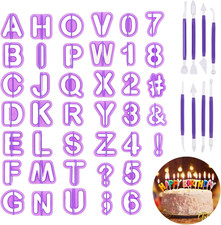 48 Stück Fondant Ausstecher Set, Alphabet-Au...