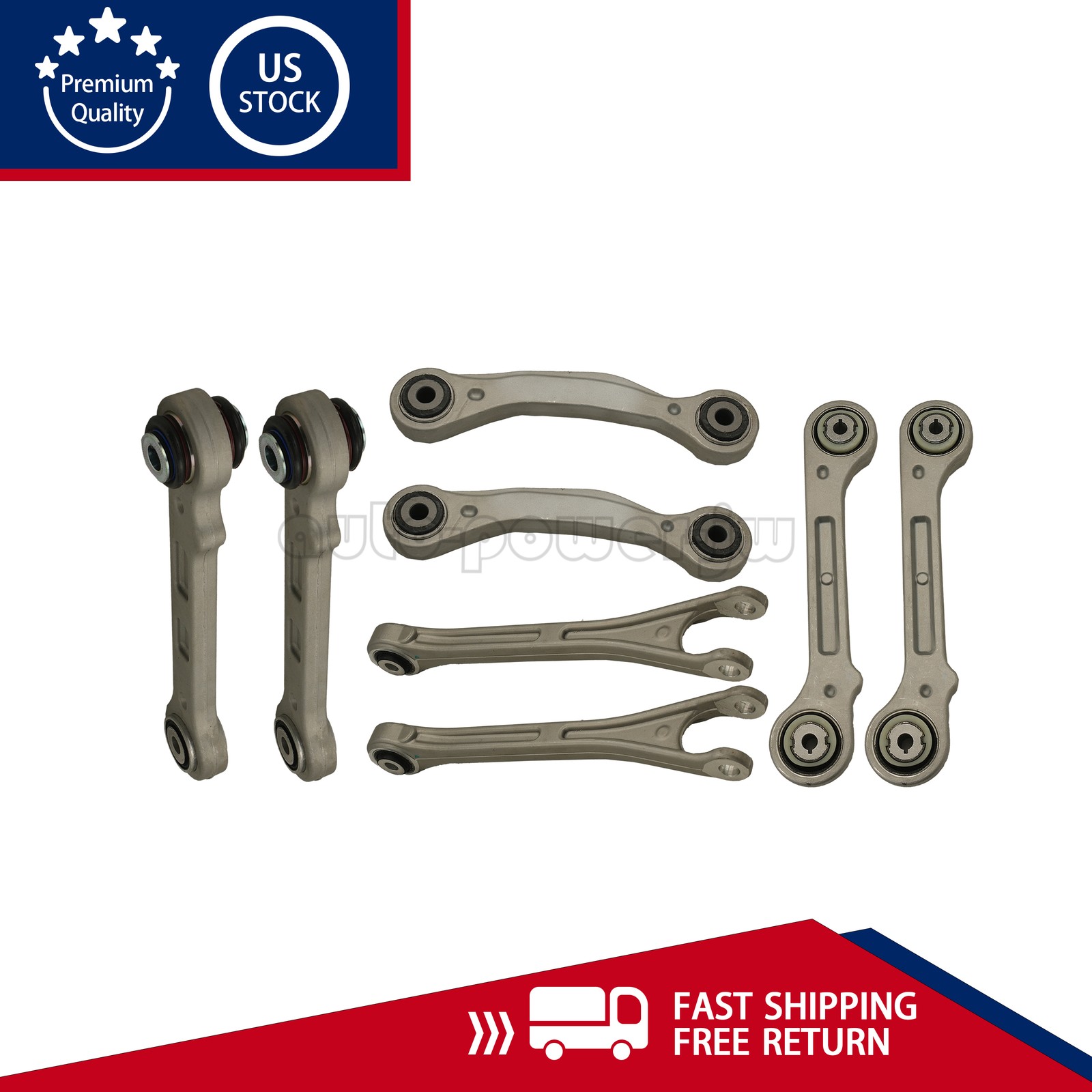 NEW 8PCS Rear Suspension Control Arm Kit Fit 2017+ Maserati Levante US
