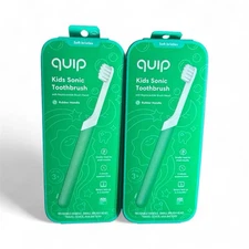 (2) quip Rubber Kids' Electric Toothbrush Starter Kit NEW Package Varies Picture