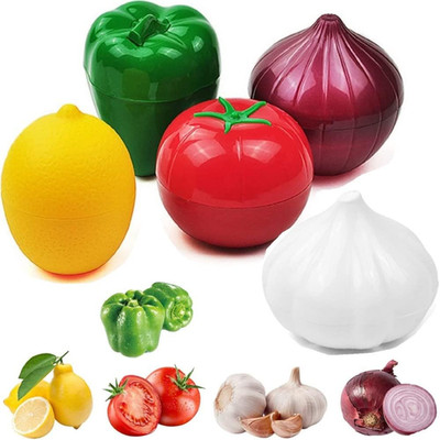 Vegetable and Fruit Storage Containers for Fridge, 5 Pcs BPA Free Reusable  Save