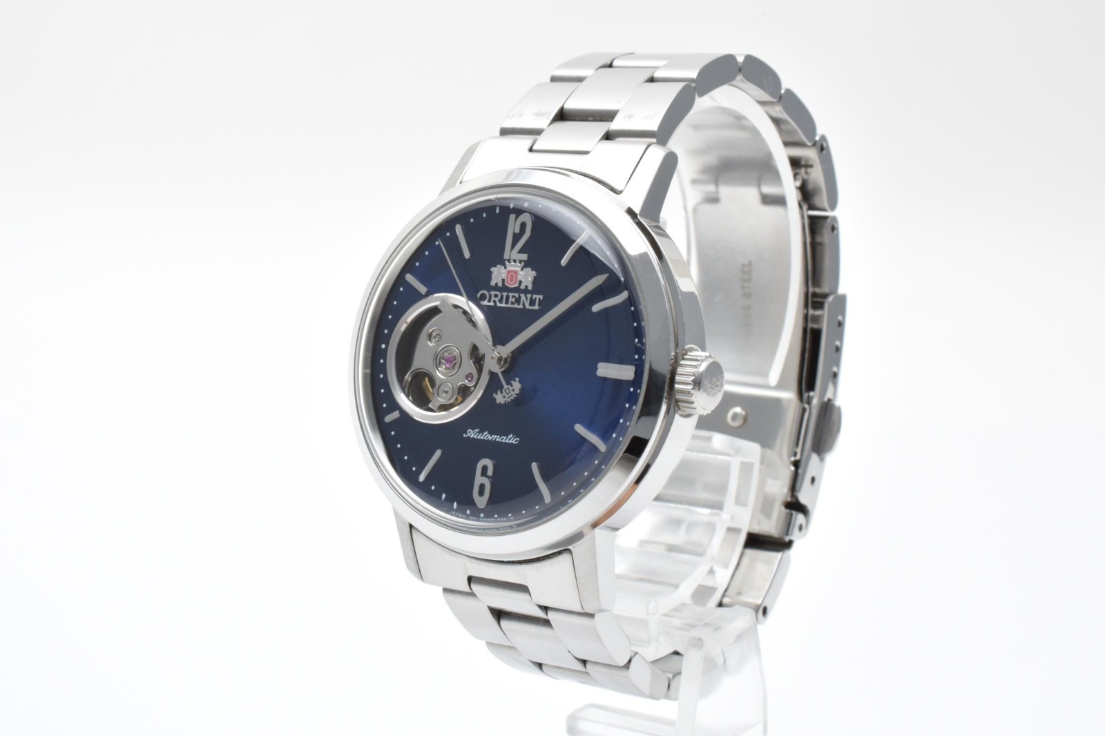 ORIENT DB0G-C0-B Automatic Open Heart Blue Dial Silver Watch Men's ...