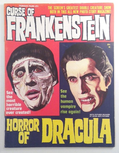 CURSE OF FRANKENSTEIN HORROR OF DRACULA Movie magazine Warren Pub GREAT COPY