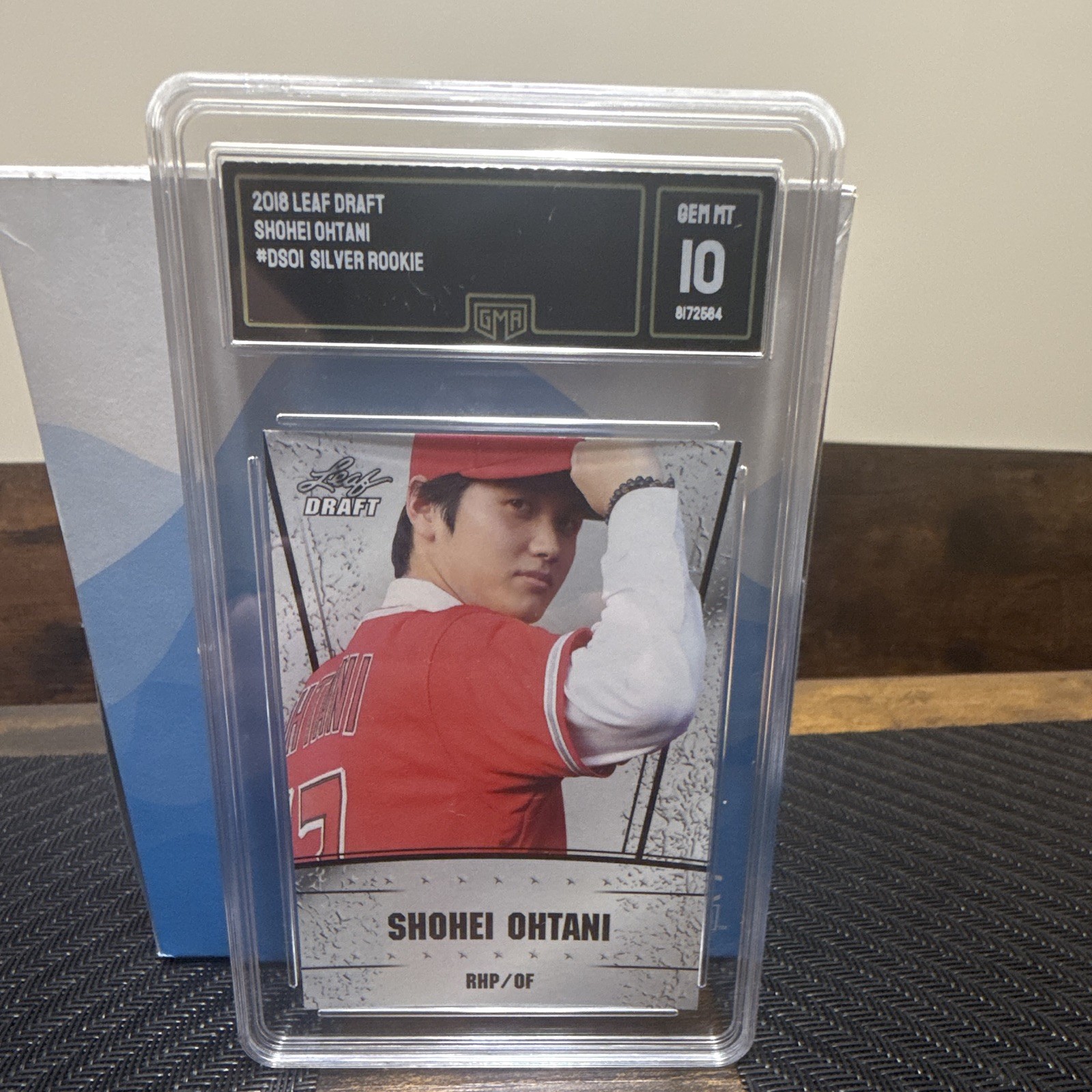 Leaf 2018 Draft Shohei Ohtani #DS-01 Silver Rookie Los Angeles Angels GMA 10