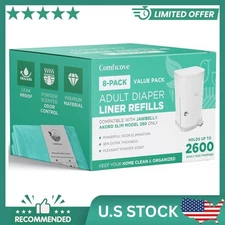 Diaper Liner Refills 8 Pack Adult Compatible with Janibell Akord 280 Slim Model