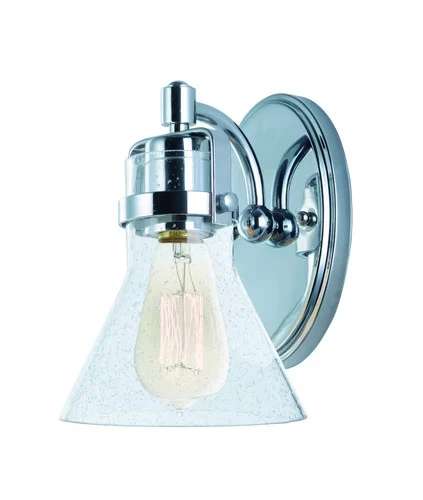 Polished Chrome One Light Wall Sconce from the Seafarer Collection - Picture 1 of 2