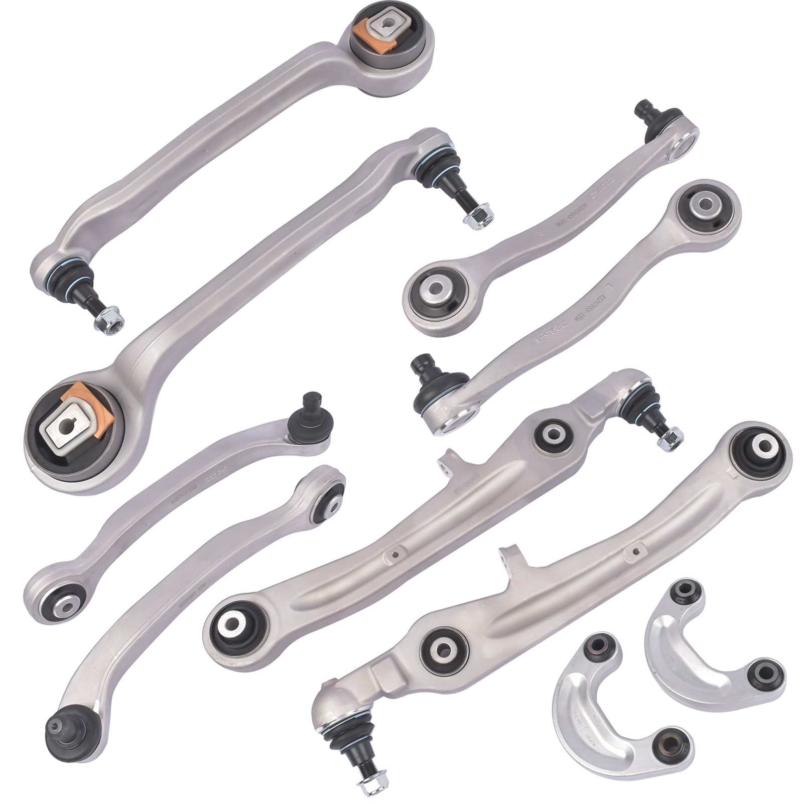 Upper Lower Suspension Control Arms Set Kit Front For Bentley Gt Gtc Flying Spur