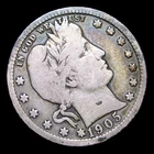 1905 Barber Quarter Silver ---- Nice Coin ---- #175M