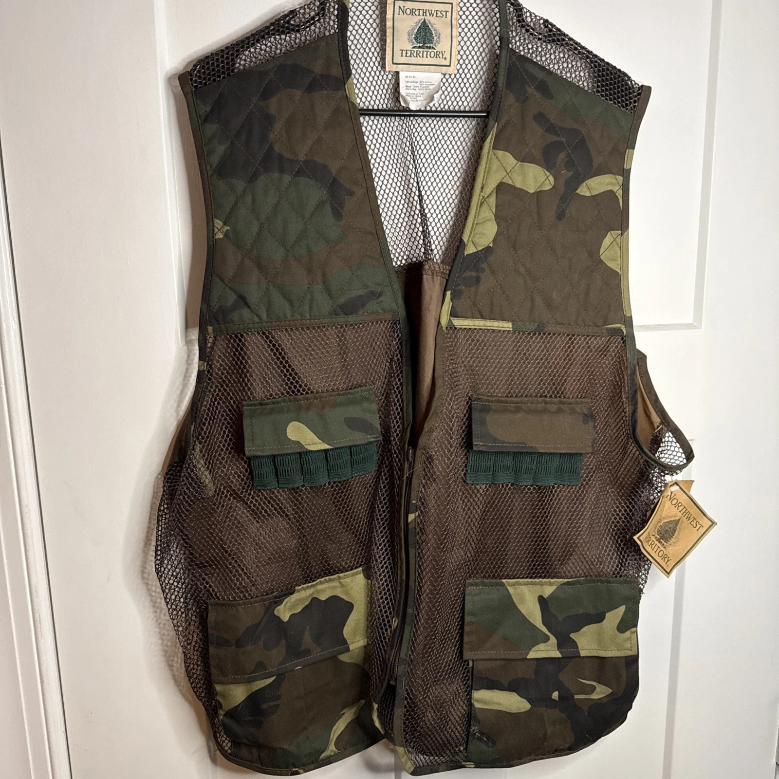 Northwest Territory camo mesh vest mens 2XL hunting Fishing outdoor Vintage