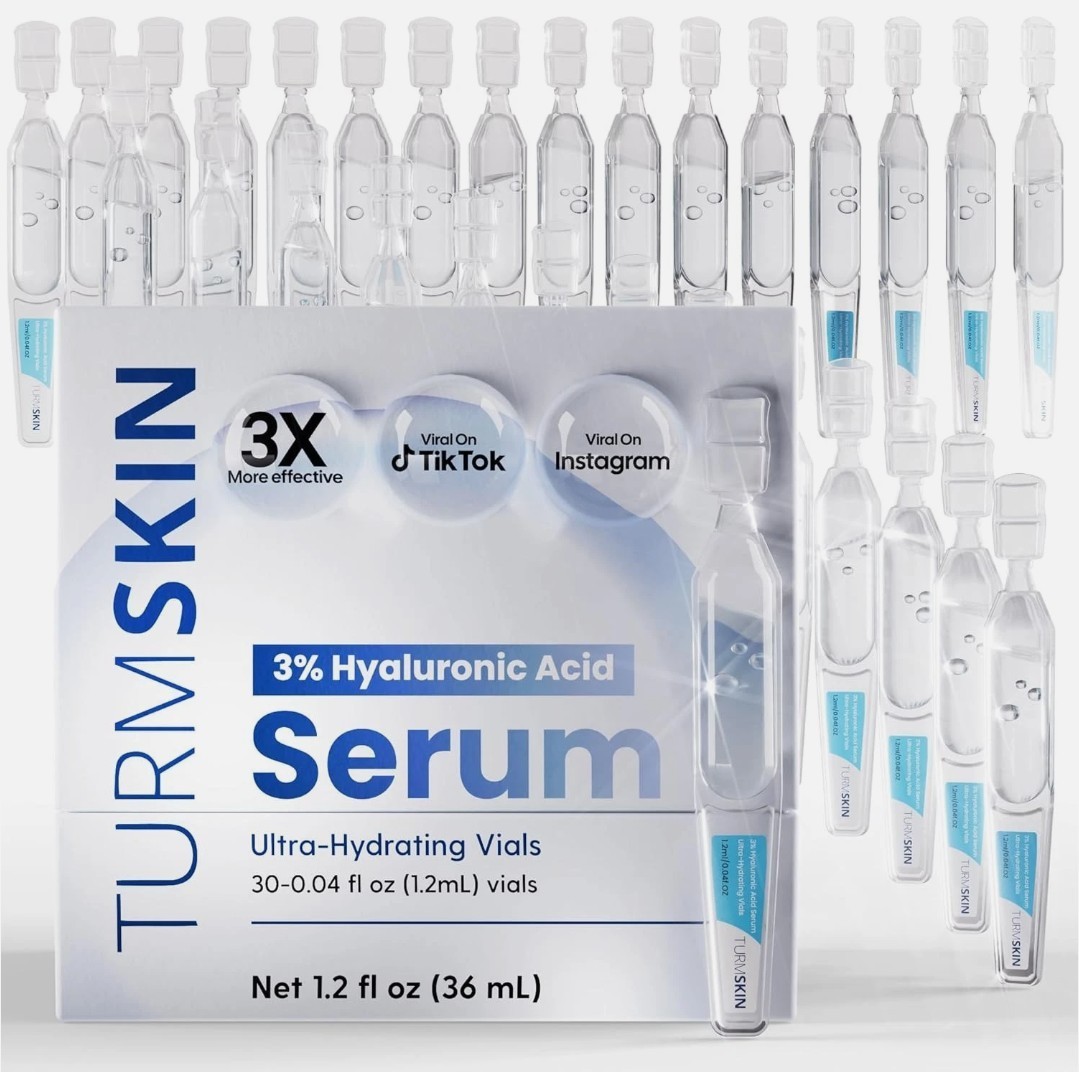 TURMSKIN 3% Hyaluronic Acid Serum Ultra Hydrating Vials - 30 x
