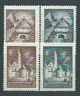 Yugoslavia - Correo 1941 Yvert 397/400 ** Mnh Zagreb