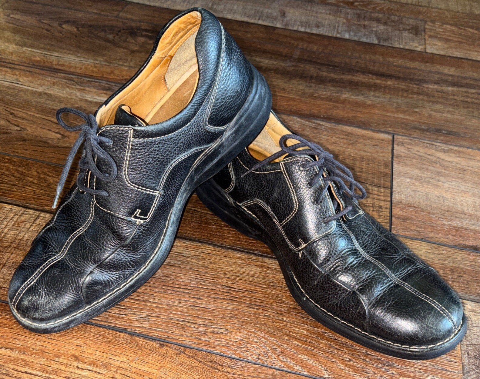 SAOLA Scarpe uomo Johnston & Murphy 20 7222 calzamaglia pelle nera fodera superiore Oxford 9 M