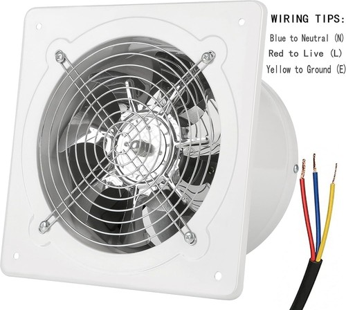 Luftabsauger für Küche Wand 8" Ventilator Bad Rauch Farbe 73W 110V Metall - Bild 5 von 8