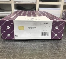 Smead File Folder Reinforced 1/3-Cut Tab Assorted Positions Legal Size Manila...