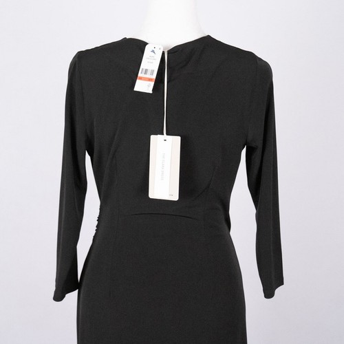 Tommy Bahama Women's Size XS Clara Faux Wrap Dress UPF Black Minimalist Classic - Picture 5 of 8