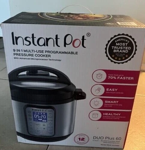 Instant Pot Duo Plus 60 1000W, 6 Quart, 9-in-1 Pressure Cooker