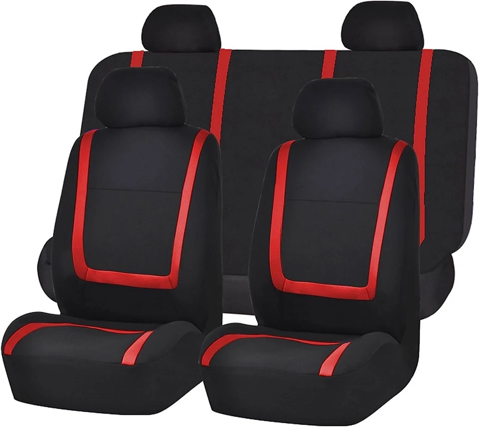 Funda Asiento Coche Ford Roja Transpirable Calidad Extrema Para Todos Foto 2 de 4