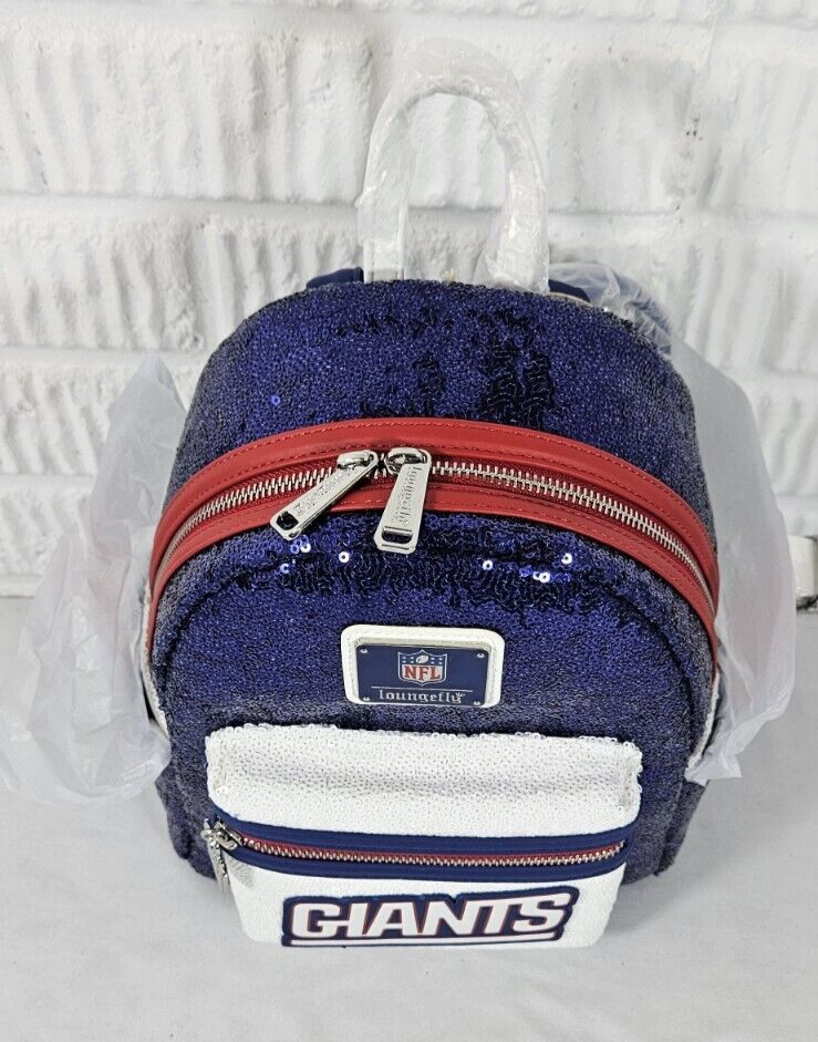 Loungefly NFL New York Giants Sequin Mini Backpack