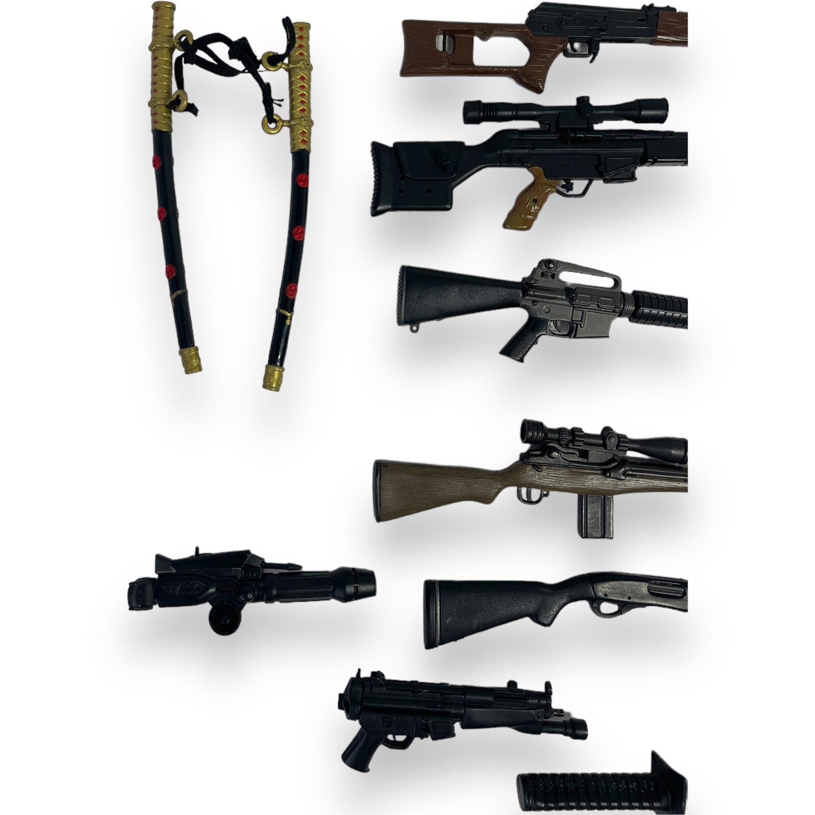 Random Action Figure Accessories Lot Of 15 Weapons Swords Guns eBay