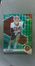 2021 Panini Mosaic Green Prizm #400 Dax Milne RC Commanders