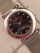 Vintage Woman’s Skagen Watch w Loose Diamond#330/4