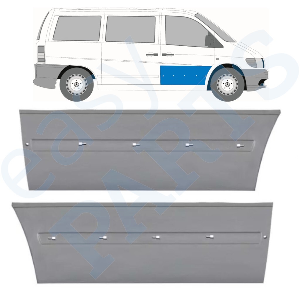 MERCEDES VITO 638 1996-2003 FRONT DOOR SKIN REPAIR PANEL / PAIR