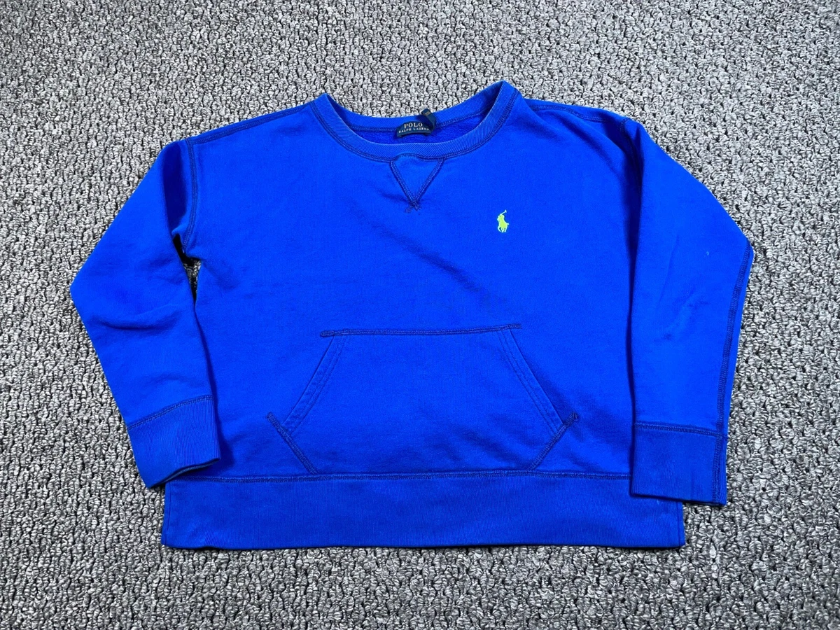 Crew neck shop sweatshirt with pouch