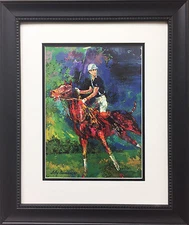 LeRoy Neiman "Prince Charles" New Custom FRAMED ART PRINT Equestrian Horses polo