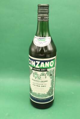 Cinzano Wermouth Extra Dry 60er Jahre - 1 seltene Flasche mit Zollsiegel Zoll