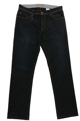 Walbusch Herren Jeans Hose Gr.106 blau dunkelblau dark denim gerade Regular