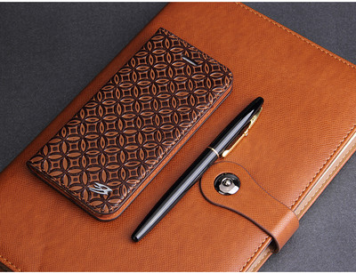 Shockproof Real Leather Magnetic Stand Cover For iPhone 6 6S Plus Samsung S8 8+
