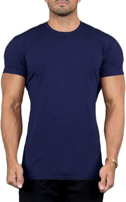 SOCKS'NBULK 6 Pack Bulk Mens Cotton Crew Neck Short Sleeve T-Shirts Mix Colors