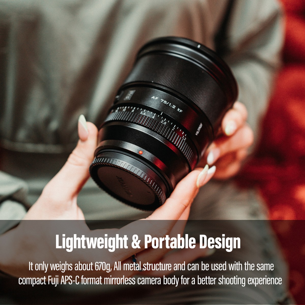 Viltrox 75mm F1.2 AF Ultra-Large Aperture Lens for Fuji FX Viltrox 75mm F1.2 AF Ultra-Large Aperture Lens for Fuji FX