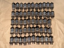 52 pcs Tung-Sol JAN CTL 5654 6AK5 vintage US military tubes
