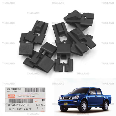 10x Clip Lock Radio Console For Isuzu D-Max Dmax V-Cross MU-7 SUV